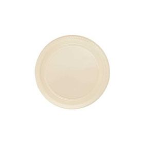 Partici 22 cm Krem Plastik Tabak