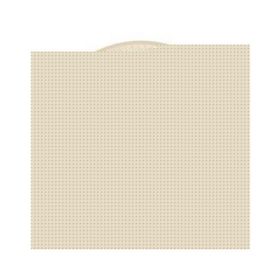 Partici 22 cm Krem Plastik Tabak