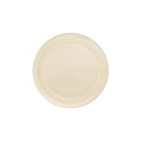 Partici 22 cm Krem Plastik Tabak