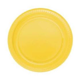 Partici 22 cm Sarı Plastik Tabak