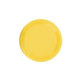Partici 22 cm Sarı Plastik Tabak