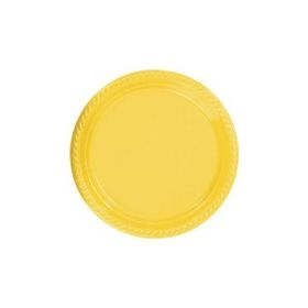 Partici 22 cm Sarı Plastik Tabak