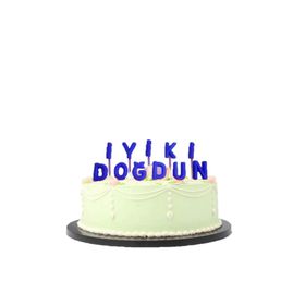 Partici İyi Ki Doğdun Mavi Mum