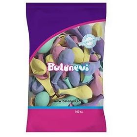 Partici Makaron Karışık Renk 100'lü Paket Balon