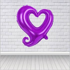 Partici Mor Kalp Folyo 45 cm Balon