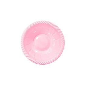 Partici Pembe Plastik Yuvarlak Kase