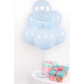 Partifabrik Balon Standı Makaron Mavi Renk Balon Demeti