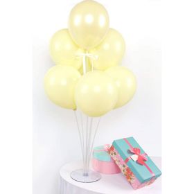Partifabrik Balon Standı Makaron Sarı Renk Balon Demeti
