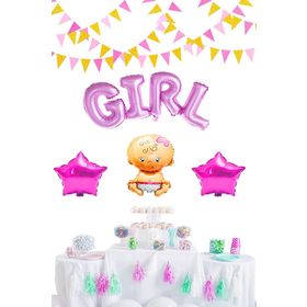 Partifabrik Girl Hastane Odası Pembe Folyo 4'lü Süs Balon