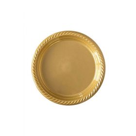 Partifabrik Gold Plastik Tabak 25'li