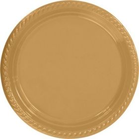Partifabrik Gold Plastik Tabak 25'li