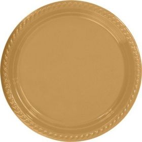 Partifabrik Gold Plastik Tabak 25'li