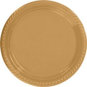 Partifabrik Gold Plastik Tabak 25'li