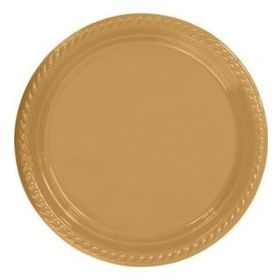 Partifabrik Gold Plastik Tabak 25'li