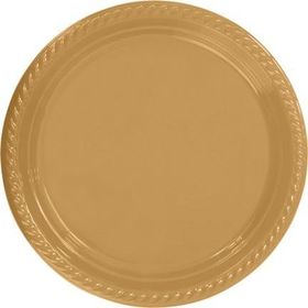 Partifabrik Gold Plastik Tabak 25'li