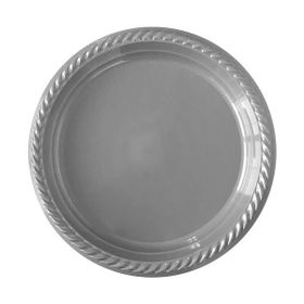 Partifabrik Gümüş Plastik Tabak 25'li