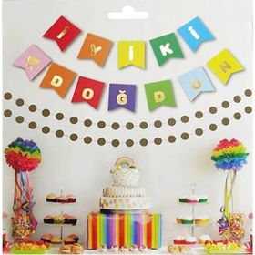Partifabrik İyi ki Doğdun Rengarenk Yazı Süs