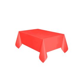 Partifabrik Kırmızı Plastik Masa Örtüsü