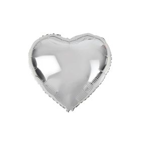 Partifabrik Küçük Kalp Folyo Gümüş Balon