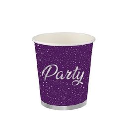 Partifabrik Parti Zamanı Mor Karton Bardak