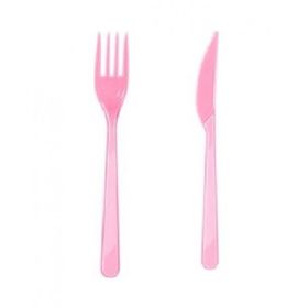 Partifabrik Pembe Plastik 25'li Bıçak