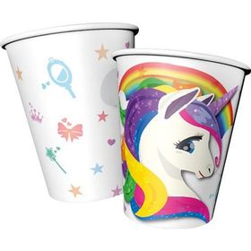 Partifabrik Unicorn Renkli Karton Bardak