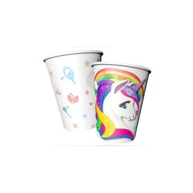 Partifabrik Unicorn Renkli Karton Bardak
