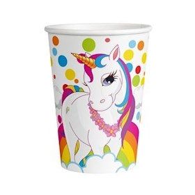 Partifabrik Unicorn Renkli Karton Bardak