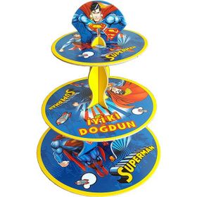 Partioutlet Süperman Cupcake Kek Standı