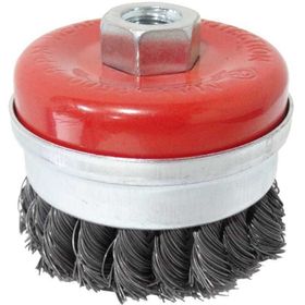 Partner PT02038 80 mm Gri Burma Telli M14 Vidalı Çanak Fırça