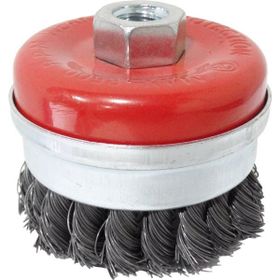 Partner PT02038 80 mm Gri Burma Telli M14 Vidalı Çanak Fırça