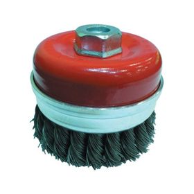 Partner PT02040 100 mm Gri Burma Telli M14 Vidalı Çanak Fırça
