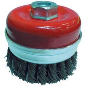 Partner PT02042 125 mm Gri Burma Telli M14 Vidalı Çanak Fırça