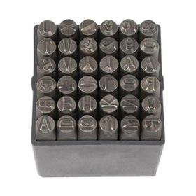 Partner PT03044 6 mm 36 Parça Çelik Harf ve Rakam