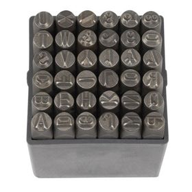 Partner PT03045 8 mm 36 Parça Çelik Harf ve Rakam