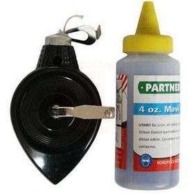 Partner PT09927 30 mt Alüminyum Tebeşirli Çizim İpi