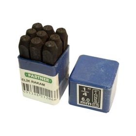 Partner Pt21204 9 Parça 4 mm Çelik Rakam