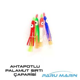 Paru Marin 4'lü 5.5 cm Ahtapotlu Mustad İğneli Palamut Sırtı Çaparisi