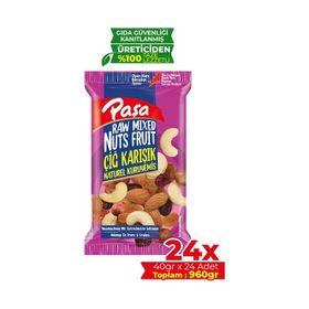 Paşa Kuruyemiş 40 gr Çiğ Karışık Naturel Kuruyemiş (12 adet)