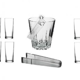 Paşabahçe 14 Parça Rakı Bardağı ve Buz Kovası Seti