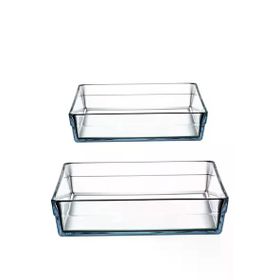 Paşabahçe 159129 Borcam Premium Kare 2'li Tepsi Set