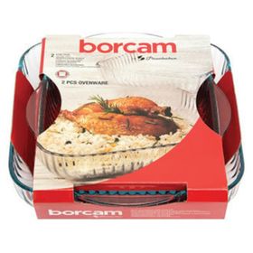 Paşabahçe 159166 2 Adet Borcam Kare Tepsi Seti