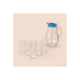 Paşabahçe 1850 ml Şeffaf Mavi Bistro Su Seti