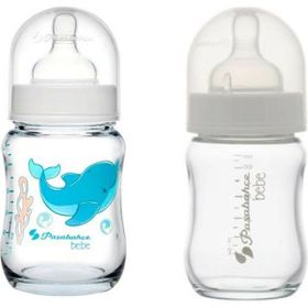 Paşabahçe 2 Li Borcam Emzikli 120 ml - Beyaz Cam Biberon