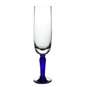 Paşabahçe 20222 El İmalatı Kristal Lacivert Ayaklı Şampanya Kadehi