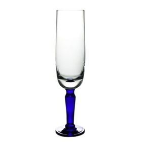Paşabahçe 20222 El İmalatı Kristal Lacivert Ayaklı Şampanya Kadehi