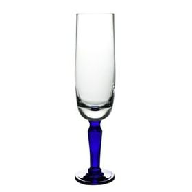 Paşabahçe 20222 El İmalatı Kristal Lacivert Ayaklı Şampanya Kadehi