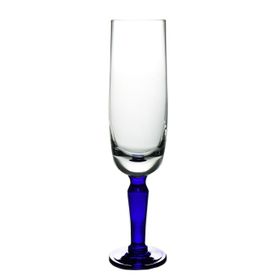 Paşabahçe 20222 El İmalatı Kristal Lacivert Ayaklı Şampanya Kadehi