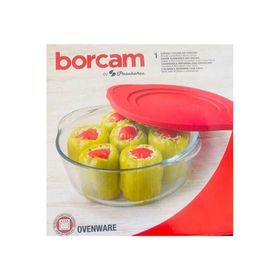 Paşabahçe 3 lü kapaklı yuvarlak borcam tencere seti