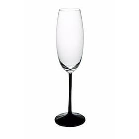 Paşabahçe 31752 El İmalatı Kristal Siyah Ayaklı Şampanya Kadehi